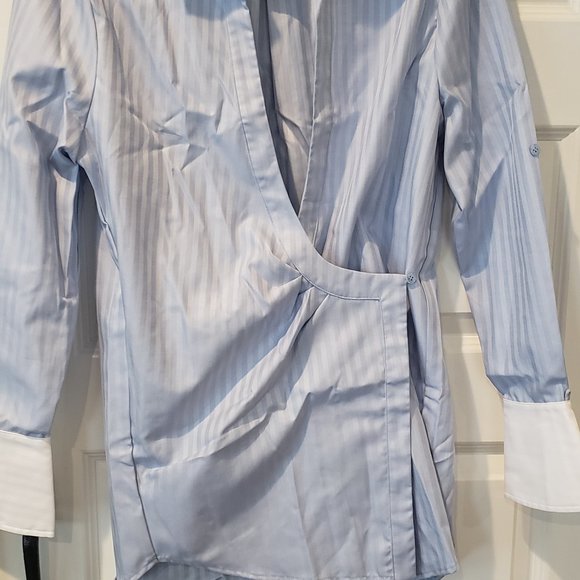 NWT: SER.O.YA JOY DRAPED SHIRT DRESS Sizes X-small and Large - Picture 10 of 12